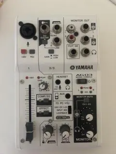 【ジャンク品⠀】 YAMAHA AG03 オーディオインターフェース YAMAHA (ヤマハ) ミキサー型オーディオインターフェース AG03