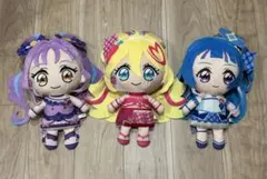 【美品】アイドルプリキュア　キャラクターぬいぐるみ3体セット