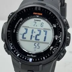 極美品 PROTREK PRW-3000 電波ソーラー ブラック グレー 稼働のサムネイル