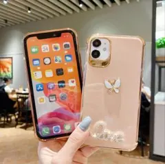 iphone12proケース　おしゃれ、上品　耐衝撃ケース　ピンクのサムネイル