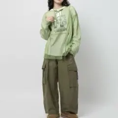 ニコアンド リメイク風 メッシュ プルオーバー レイヤード