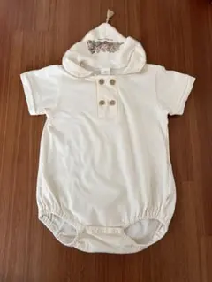 Disney baby フード付きロンパース 80cm