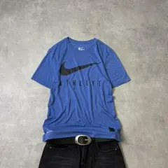 00s【NIKE】cyber tech tee/Y2K/swag/c-boy/青 - メルカリ