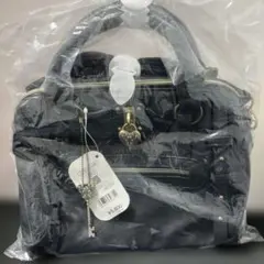 (1-124)Disney ミッキーマウス ミニボストンバッグ 2way黒