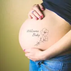 マタニティフォト ペイント シール セルフフォト 妊婦