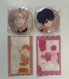 ナカまであいして展 クリアシート カード 百瀬あん グリッター缶バッジ ①