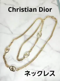 Christian Dior ディオール ロゴモチーフ ロングネックレス