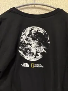 ザノースフェイス　ナショナルジオグラフィック　限定コラボ　Tシャツ　黒