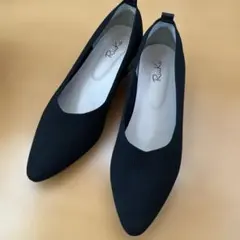 パンプス ブラック ニット素材のサムネイル
