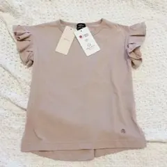 新品未使用　プティマイン　Tシャツ　フリル　薄ピンク　110サイズのサムネイル
