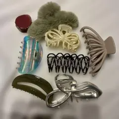 ヘアクリップ バンスクリップ まとめ売り 8点セット　韓国