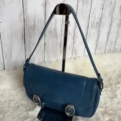 コールハーン COLE HAAN ワンショルダー ハンドバッグ レザー ブルー
