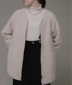 URBAN RESEARCH Sonny Labelキルティングボアミドルコート