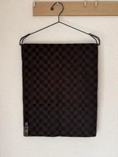 FENDI チェック柄マフラー ブラウン