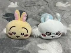 ちいかわ　ねそべりぬいぐるみ　うさぎ、モモンガ