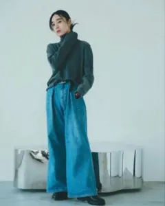 aluna アルナ✺Tack denim pants サイズS 長屋なぎさ 2026年最新】aluna 長屋なぎさの人気アイテム - メルカリ