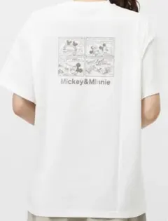 最終価格 Disney UVコットン グラフィックTシャツ ミッキーコミックXL