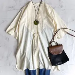 美品 AKRIS カットワークブラウス シルク混 Lアイボリー - メルカリ