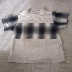 COMME CA ISM チェック柄Tシャツ 80~90cm