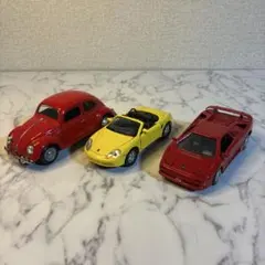 【16cm】ミニカー　３つ　ビートル・ボクスター・ディアブロ　まとめ売りのサムネイル