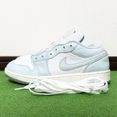 NIKE AIR JORDAN 1 エアジョーダン ロー AJ1 白 水色 25