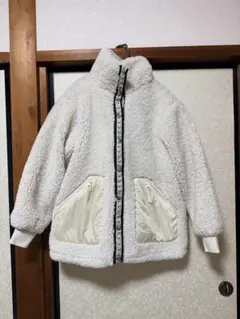 ホワイト フリースジャケット