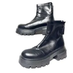 【ORientaL TRaffic】厚底 ショートブーツ バックジップ 25cm