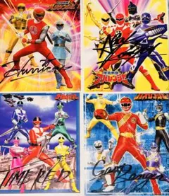 希少! 百獣戦隊ガオレンジャー 色紙2種セット 直筆サイン 複製サイン