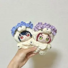 【10〜15cmぬい服】いつぬい にじまるっと 紫陽花冠 紫/青のサムネイル