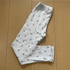 ユニクロ　花柄グレー レギンス 110cm