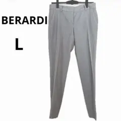 ベラルディ サマーウール パンツ スラックス ライトグレー L 薄手 春夏