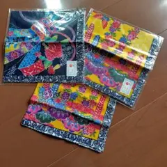 琉球紅型染ハンカチ 3枚セット