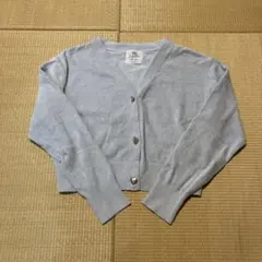 SNIDEL HOME 釦 ニット のカーディガン リボン刺繍 ブルーF