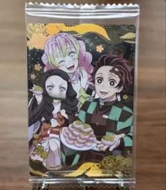 鬼滅の刃 甘露寺蜜璃、竈門炭治郎、竈門禰豆子 ウエハース カード スーパーレア