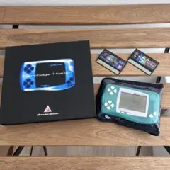 【ジャンク】WonderSwan クリアグリーン 本体＋ソフト2本