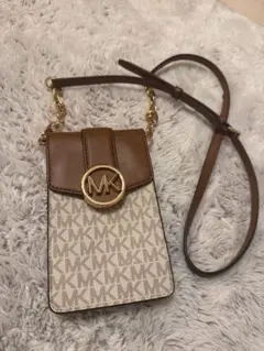Michael Kors スマホショルダーバッグ ベージュ/ブラウン