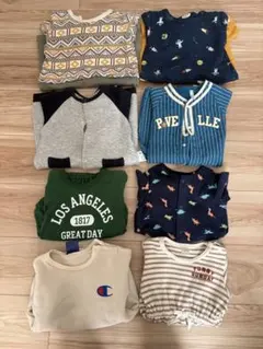 ロンパース・カバーオール8点セット秋冬70センチ