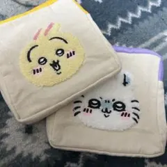 うさぎ　モモンガ　ポーチセット