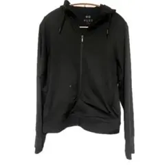 ユニクロ ブラック　エアリズムUVカットメッシュフルジップパーカ