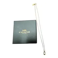 coachゴールド ストーン付き ネックレス
