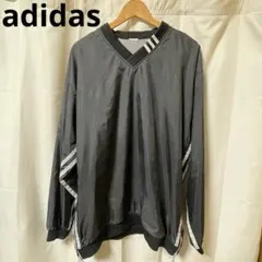 adidas ナイロンプルオーバー ジャケット Vネック アディダス
