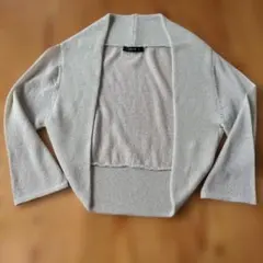 COMME CA ISM 七分袖 ボレロ シルバー Mのサムネイル