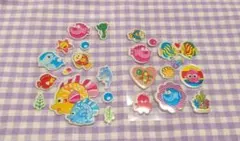 【50円】ぷっくり 魚 生き物 シール おすそわけ 詰め合わせ