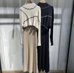 JEANASIS メローニット2pワンピース