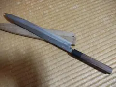 柳刃包丁　尺　墨流し