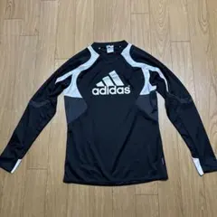 adidas CLIMACOOL ロングスリーブウェア 黒/白