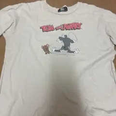 トムとジェリー 半袖Tシャツ ベージュ