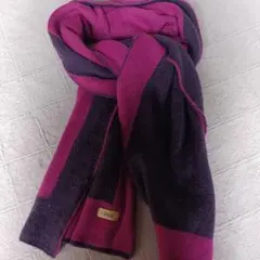 ængl ピンク紫ストライプマフラー