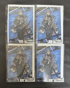 ガチアクタ　くじメイト　D賞　ポストカードつき缶バッジセット　ザンカ　4セット