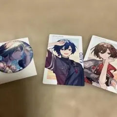 プロセカ 初音ミク グリッター缶バッジ KAITO MEIKO エピカ